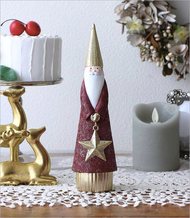 Xmas レッドサンタのオブジェ(1)