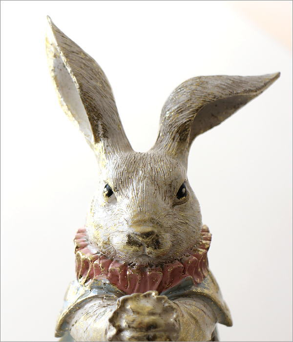 レトロなラビットクロック パステルブルー(2)