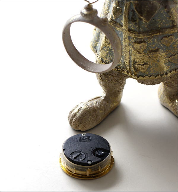 レトロなラビットクロック パステルブルー(5)