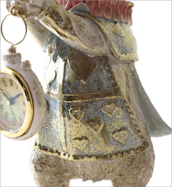 レトロなラビットクロック パステルブルー(6)