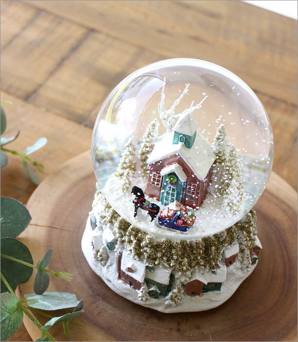 スノードーム クリスマスツリー クリスマス Xmas インテリア ワンポイント デコレーション ダイニング サイズ：高さ7cm × 直径4.5cm  北欧 ﾌﾗｲﾝｸﾞﾀｲｶﾞｰｺﾍﾟﾝﾊｰｹﾞﾝ Flying Tiger Copenhagen 公式