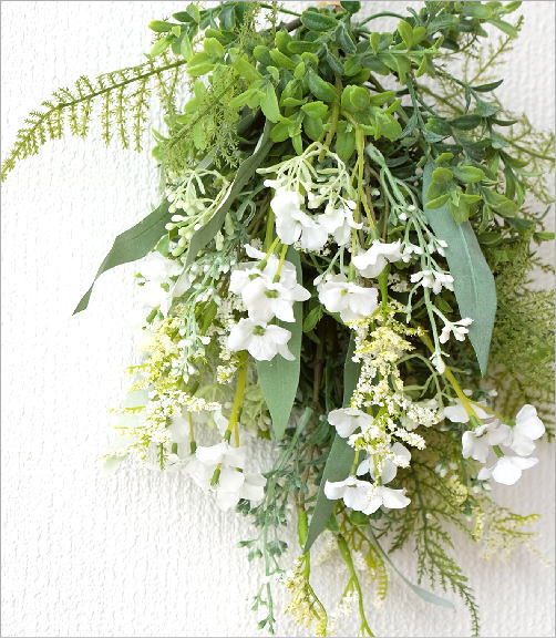 フェイクグリーン 壁掛け ブーケ 造花 インテリア 人工観葉植物 壁面 壁 玄関 おしゃれ リビング トイレ 洗面所 吊り下げ フェイクハンギングブーケ 3カラー Hal9531 ギギliving