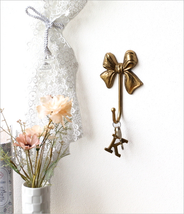 レトロ風ゴールドリボンメタルフック(1)