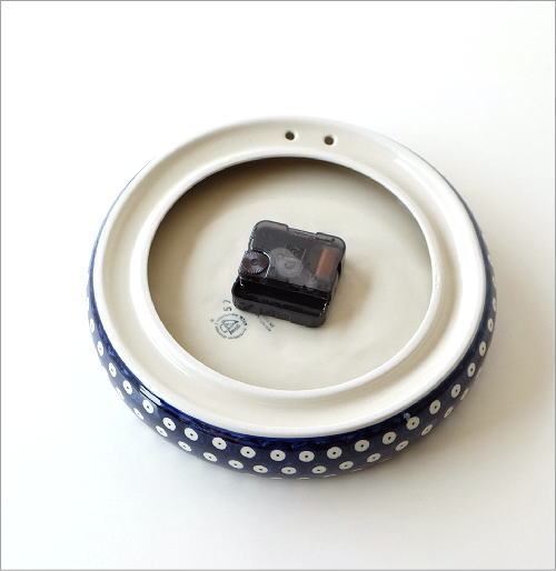 ポーランド陶器のウォールクロック(4)