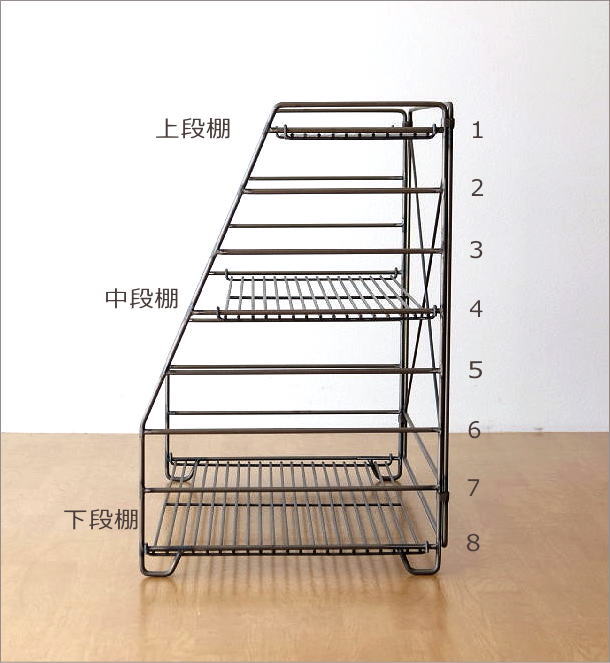 アイアン3段シェルフ　64727(4)