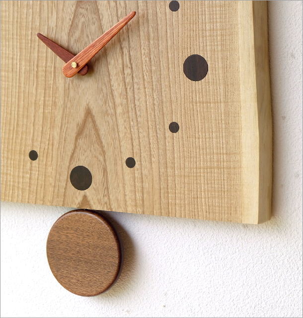 木の振り子時計 バーク(1)
