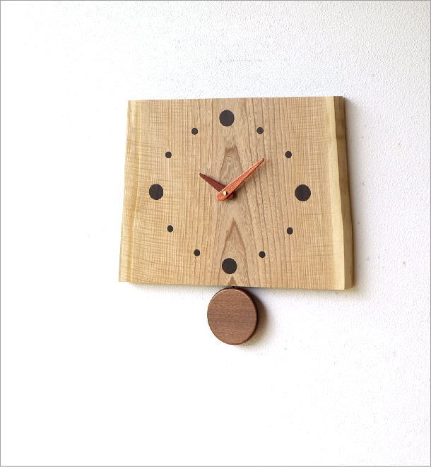 木の振り子時計 バーク(2)