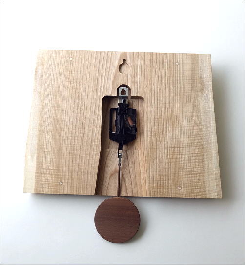 木の振り子時計 バーク(4)