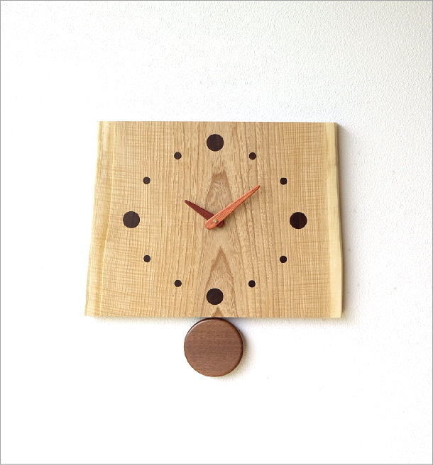 木の振り子時計 バーク(5)