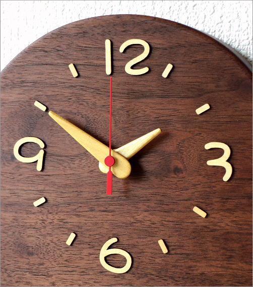 壁掛け時計 壁掛時計 掛け時計 掛時計 ピアノ 天然木 おしゃれ 木製