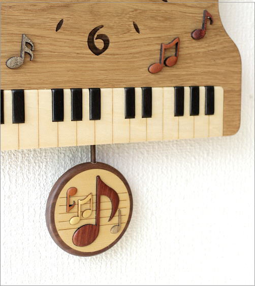 ウッド振り子時計 ピアノ(3)
