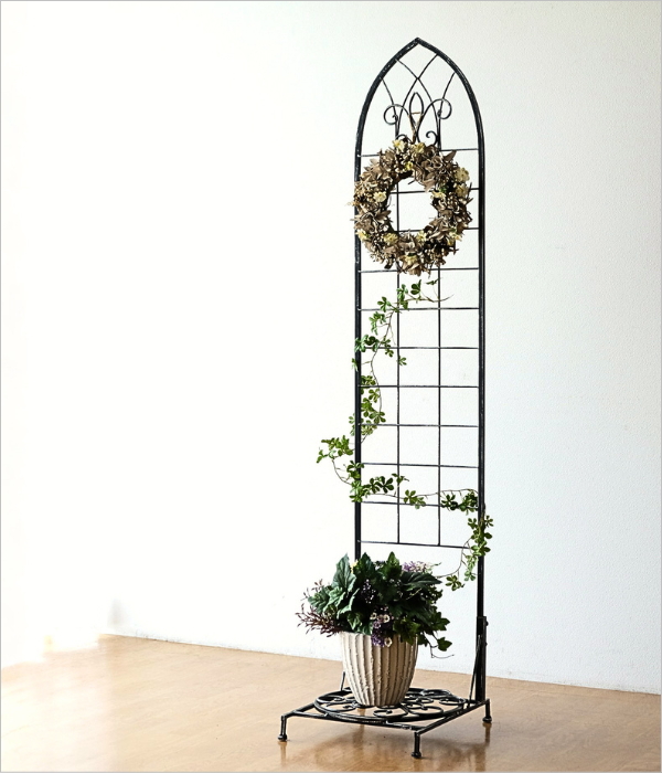 アイアンのラティス付スタンド(1)