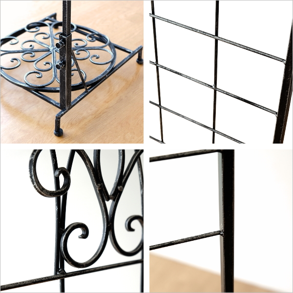 アイアンのラティス付スタンド(4)