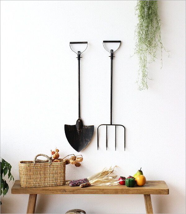 アイアンのウォールデコ ガーデン 2タイプ(1)