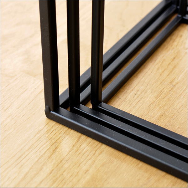 アイアンのシンプルな角花台 3セット(4)