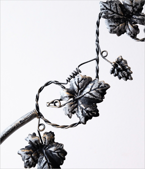 アイアンの3段コーナーラック グレープ(3)