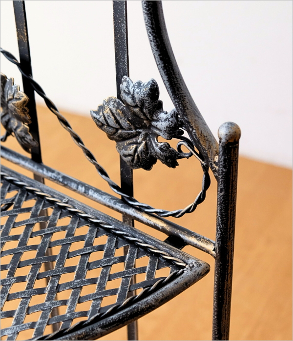 アイアンの3段コーナーラック グレープ(5)