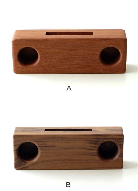 Woodスマホスピーカー ダブル4タイプ(3)