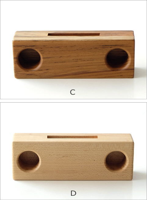 Woodスマホスピーカー ダブル4タイプ(4)