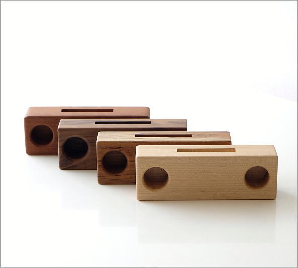 Woodスマホスピーカー ダブル4タイプ(6)