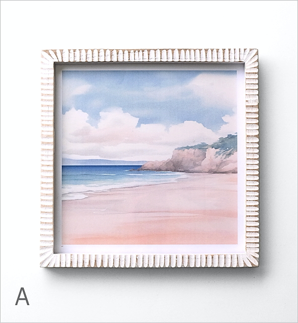チークウッドのしのぎフレーム 3カラー 20cm×20cm(5)