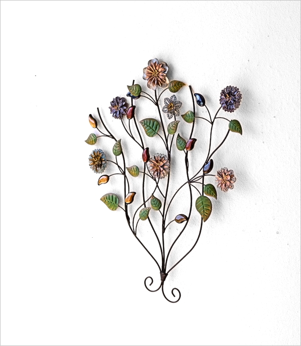 アイアンの壁飾り カラフルフラワー(1)