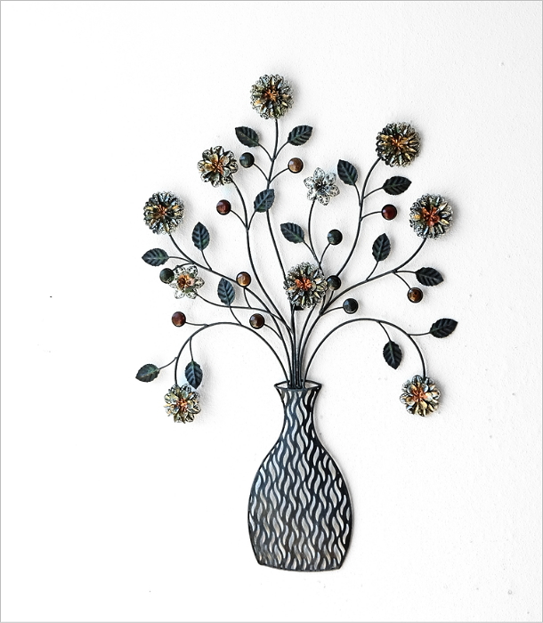 アイアンの壁飾り フラワーベース B(1)