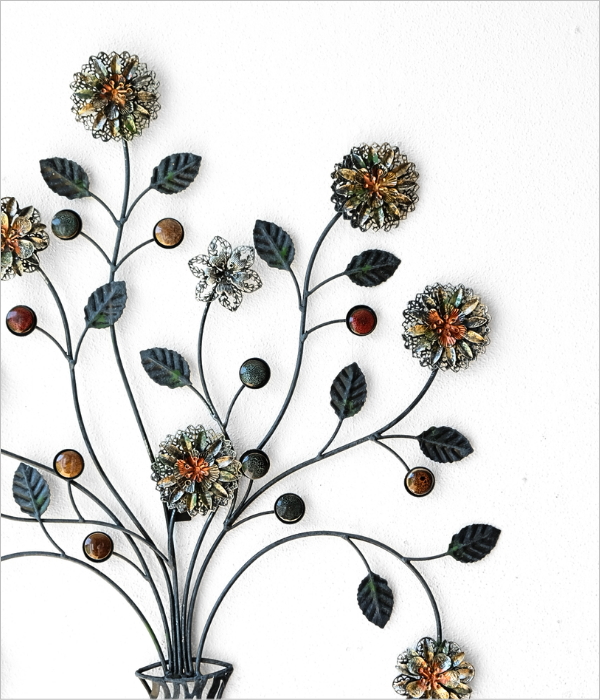 アイアンの壁飾り フラワーベース B(2)