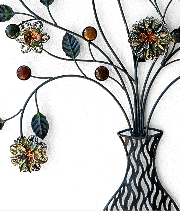 アイアンの壁飾り フラワーベース B(3)