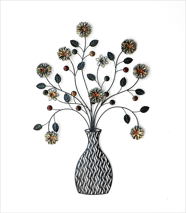 アイアンの壁飾り フラワーベース B(7)