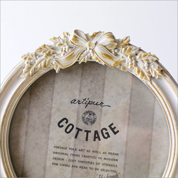 ラウンドフォトフレーム スワッグ2カラー(3)