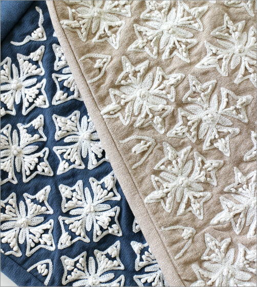 コットン刺繍ランチバッグ 2カラー(2)