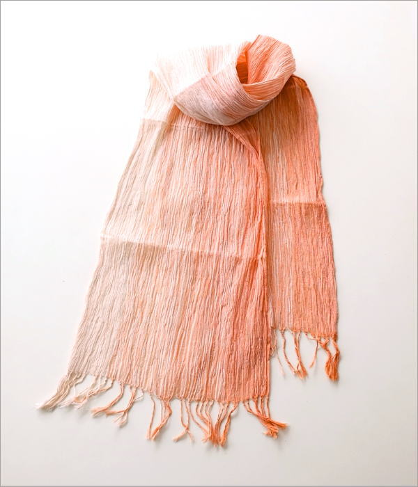 グラデーションショール コーラル(2)