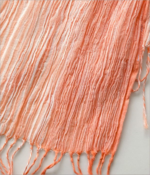 グラデーションショール コーラル(3)