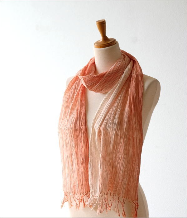 グラデーションショール コーラル(5)