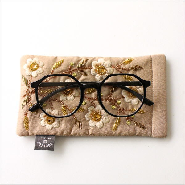 ビーズ刺繍メガネケースB 2カラー(2)