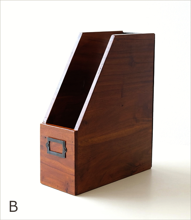 アカシアウッドファイルボックス 3タイプ(7)