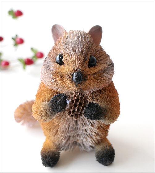 たわしアニマル シマリス L(2)