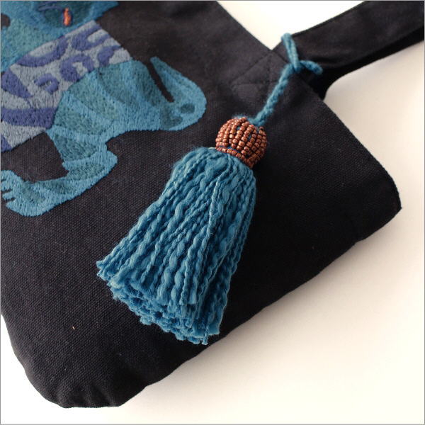 CHIZURI刺繍 コットンミニバッグ(3)