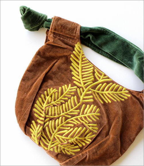 コットンベロア刺繍バッグ(2)