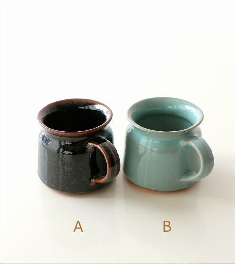 陶器のマグカップ 5カラー(2)