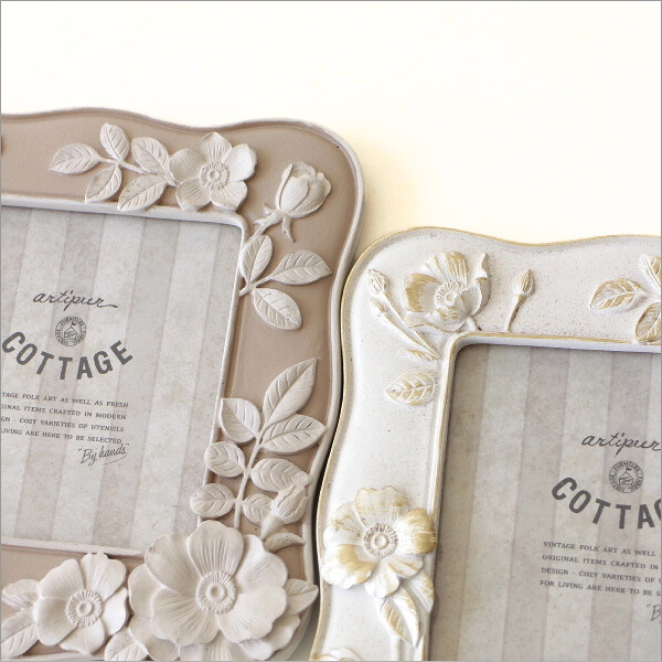 レリーフフラワーフォトフレーム M2カラー(2)