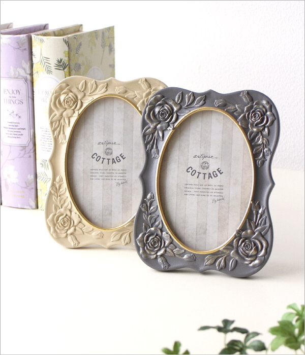 ローズ フラワー フォトフレーム 2カラー(1)