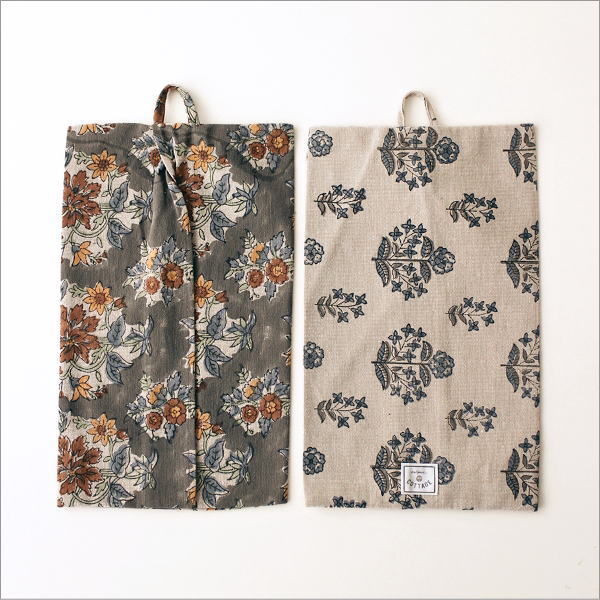 ブロックプリントのティッシュカバー 2タイプ(5)