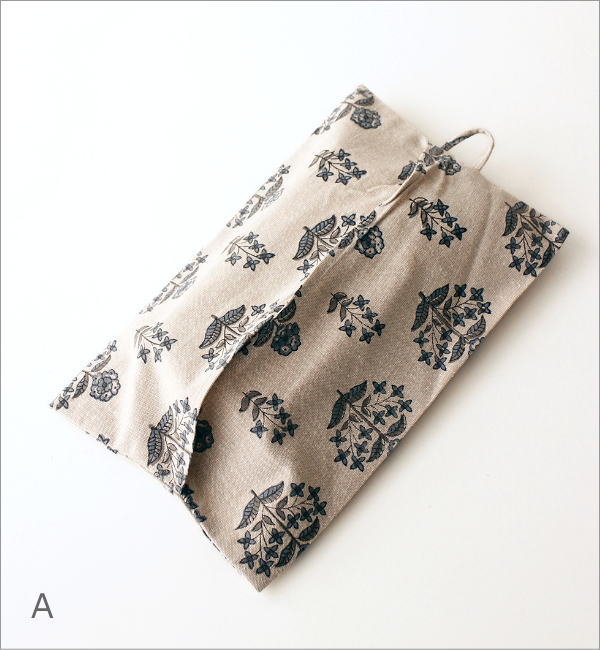 ブロックプリントのティッシュカバー 2タイプ(6)