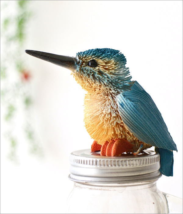 たわしアニマル カワセミ(2)