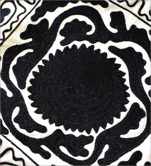 ロープハンドル刺繍バッグ WH(2)