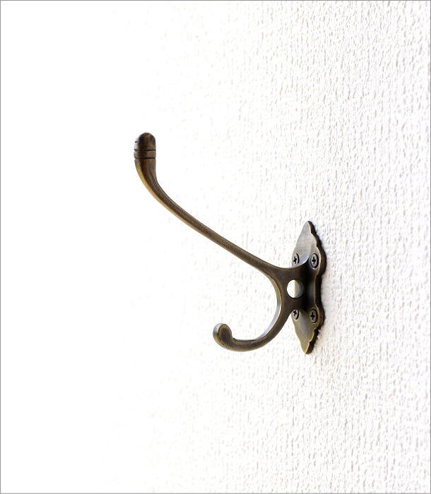 レトロな真鍮のフック A(4)