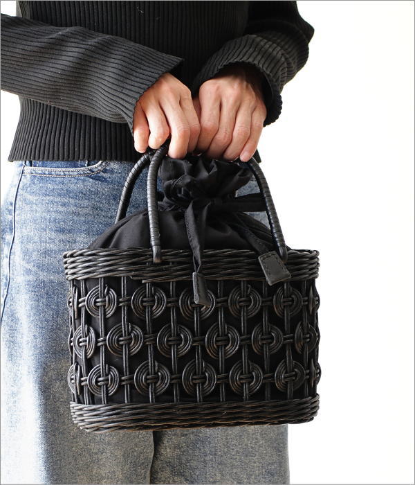 ラタンサークル編 かごバッグ(6)