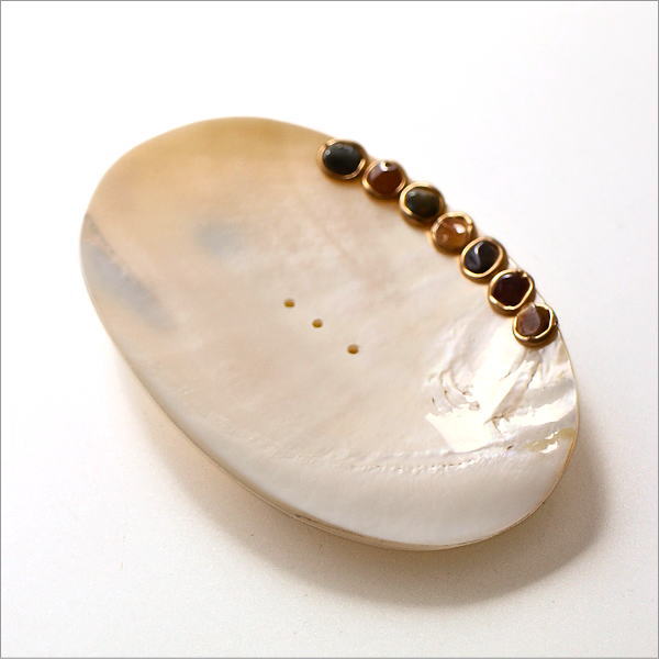 ナチュラルなシェルのソープディッシュ B(6)